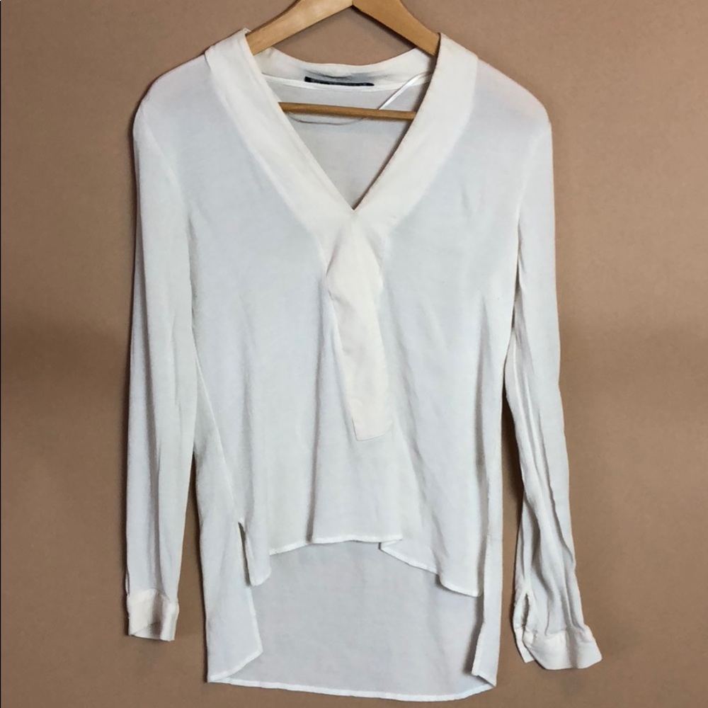 Zara knit hi low blouse